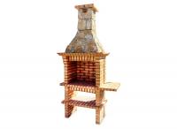 Ref. 256 - 130 cm x 75 cm x 220 cm, LxAxA | Parrilla 60 cm x 40 cm, LxA